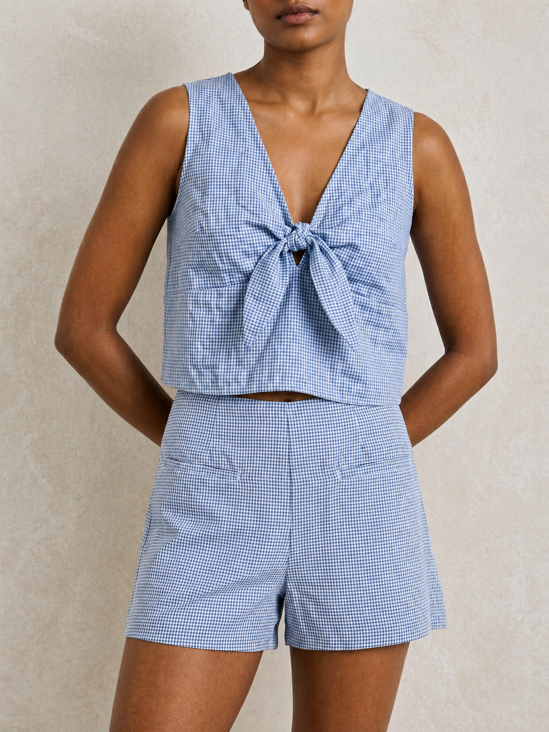 Del Rio Short Blue Check